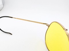 Randolph Engineering Sunglasses, 6 1/2 R/E 23K GP Gold, Metal, USA United States