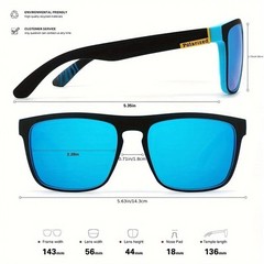 Square Polarized Sunglasses For Men Women Outdoor Sports Driving Glasses Golfing