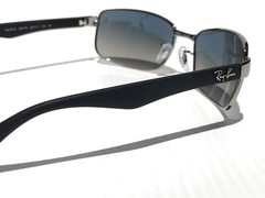 NEW* Ray Ban Gunmetal & Black w POLARIZED Grey Blue Lens Sunglass RB 3478 004