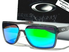 NEW Oakley CASTEL Matte Smoke Grey POLARIZED GALAXY Jade Lens Sunglass 9147