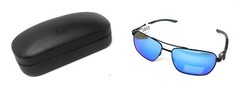 Nike Club Premier-P DQ0920 011 Sunglasses Satin Black Polarized Blue Mirror Lens