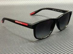 PRADA LINEA ROSSA PS 06YS 1AB09U Black Grey Gradient Men’s 56 mm Sunglasses