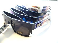 USA Sunglasses LOCS Men RIDING Hardcore AMERICAN FLAG Backyard Party -91190-USA