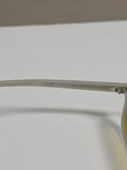 RAY BAN RB4455 68086D Warm White Yellow Unisex 52 mm Sunglasses $180 Msrp