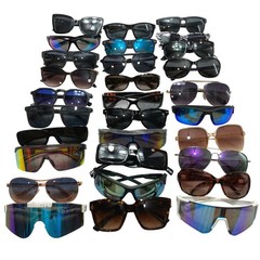 Lof Of 30 Mixed Sunglasses Unisex OS Multicolor Sport Retro Bundle