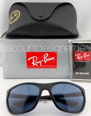 Ray-Ban Sport Sunglasses Matte Black Blue Lens Men’s 61mm Designer RB4307 601S80