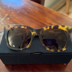 Electric Capri Polarized Sunglasses Matte Tortoise NEW! $250 Size Large