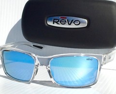 NEW* REVO CRAWLER CLEAR w Blue POLARIZED Lens Sunglass RE 1027 09 BL