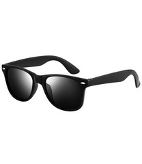 Black Sunglasses Retro Black Shades UV Protection Unisex Adults
