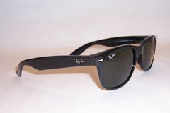 New RAY BAN Sunglasses WAYFARER 2132 901 BLACK/GREEN 52mm AUTHENTIC