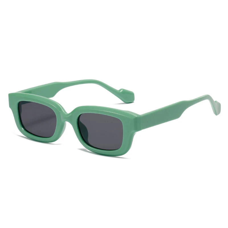 Small Rectangle Sunglasses Candy Color UV400 Square Frame Casual Travel Wear