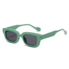 Small Rectangle Sunglasses Candy Color UV400 Square Frame Casual Travel Wear