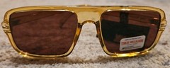 New True Religion Unisex Adults Sunglasses TRM1759X Golden Translucent