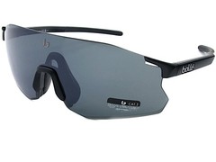Bolle Icarus Rimless Sunglasses Black Matte with TNS Grey Shield Lens BS016001