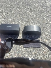 PRADA PR 17WS Men’s Geometric Black Designer Sunglasses Plastic Frame