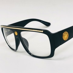 Men Clear Lens Eye Glasses Hip Hop Shades Fashion Oversized Designer Sunglasses