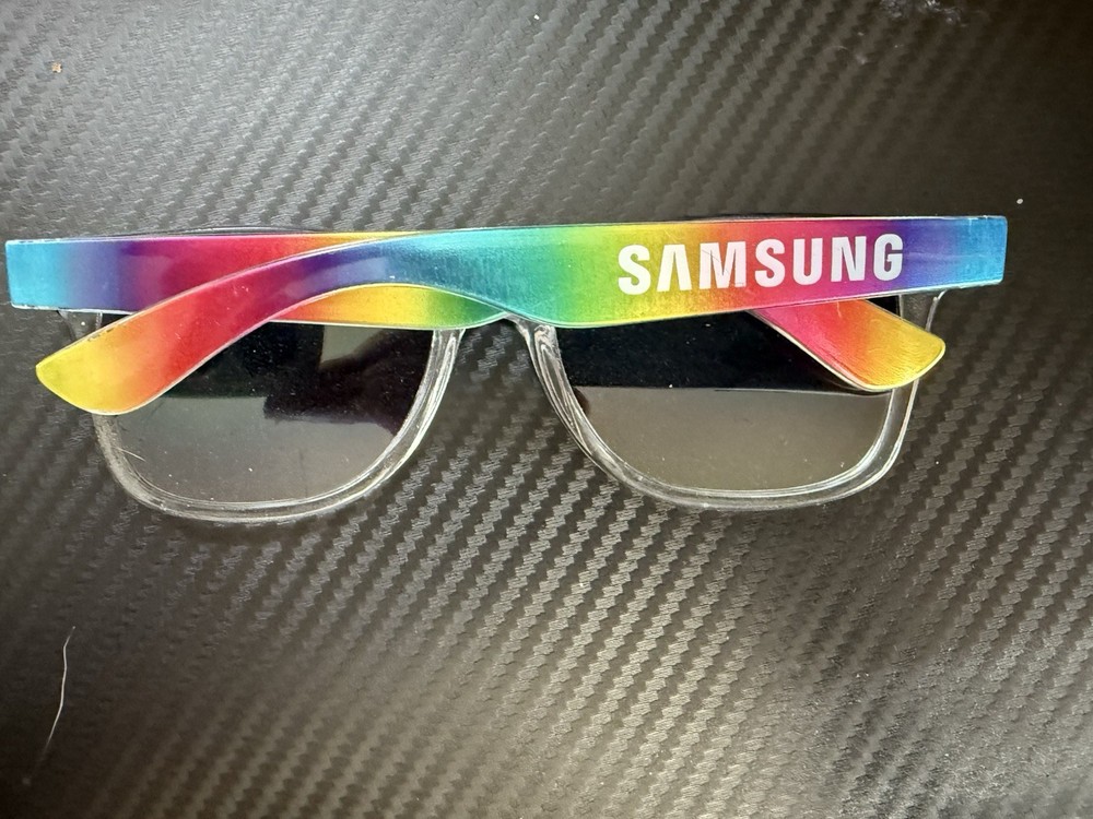 Samsung Rainbow Multicolor Square Lightweight Plastic Sunglasses for Men