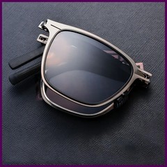 Portable Sunglasses New Ultra Light Stainless Steel Folding Sunglasses