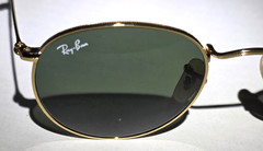 Ray-Ban RB3447 Sunglasses Round Metal, 50-21, Polished Gold Frame