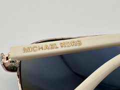 Michael Kors MK5007 104525 Rose Gold White Hvar Pilot Sunglasses – LOOK
