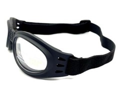 MOTORCYCLE Riding Padded Folding Pocket GOGGLES Protective Eyewear Clear Lens
