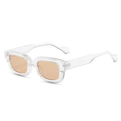 Small Rectangle Sunglasses Candy Color UV400 Square Frame Casual Travel Wear