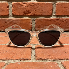 Oakley Frogskins OO9245 Sunglasses Clear/Red Frame Ruby Lenses