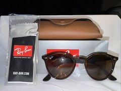 Ray-Ban RB 2180 710/73 Sunglasses Gloss/Havana Brown Tinted 49mm w/case NEW
