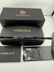 Versace Sunglasses Gunmetal VE2242 1001/6G 61/13 145 3N Made in Italy Authentic