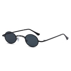 Small Oval Sunglasses Retro Metal Frame Candy Colors Hippie Sun Glasses Eyewear