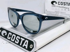 COSTA DEL MAR teal/silver mirror BIMINI polarized 580G sunglasses NEW IN BOX!