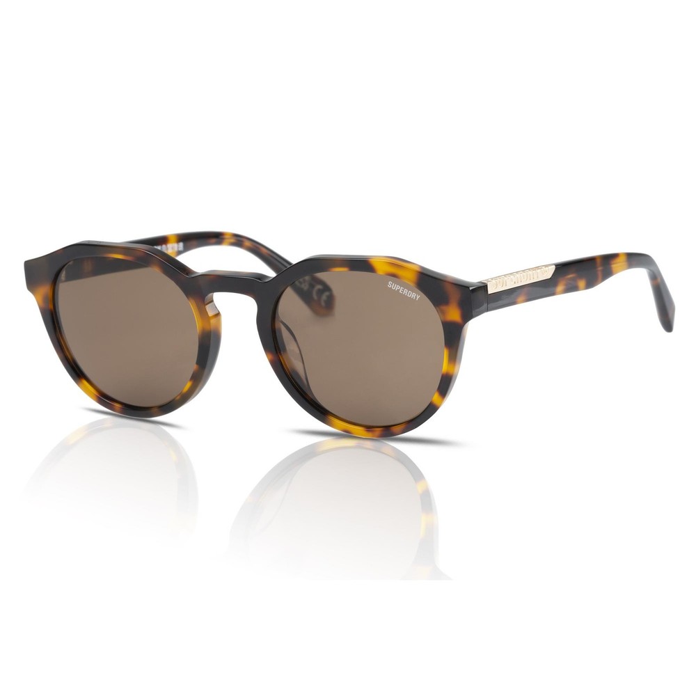 Superdry Sunglasses SDS-5012 102 Tortoise Gold/Solid Brown Official Stockist