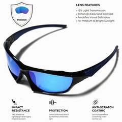New 2025 Polarized Vertex Men AntiGlare Fishing Cycling Driving Sport Sunglasses