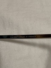 Cartier Big C Diamond Cut blue/green Fade Frameless Lens silver Frame