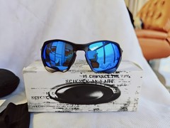 akley Sunglasses Plazma OO9019A-0859 Black Blue Frame with Prizm Blue Lens