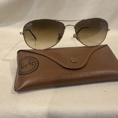 Ray Ban Cockpit Light Brown Gradient Aviator Unisex Sunglasses RB3362 001