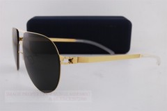Brand New MYKITA Sunglasses ZANE Gold/Black Dark grey Solid For Men 58mm