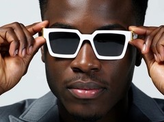Men Sunglasses Fashion Black Oversize Big Designer Square Rapper Rap Black Retro