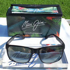**NEW** Maui Jim “RED SANDS” 432-2M Matte Black / Double Gradient Grey Lenses!!!