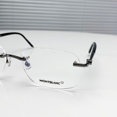 MONTBLANC MB0071O Gunmetal / Black Rimless Unisex Gift Edition Sunglasses