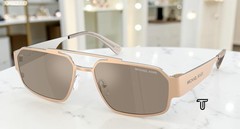 MICHAEL KORS MK1182 10145A Cape Town Gold Brown Silver Mirror 58mm Men Sunglass