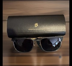 David Beckham DB1131S 0146 90 Matte Black Gold Soft Square Sunglasses Flex Hinge