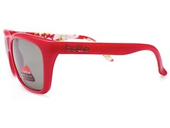 Bolle 527 Sunglasses Shiny Red with Camo with TNS Gun Mirror Lenses Unisex 12048