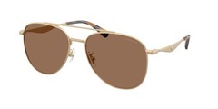 COACH HC7190 900513 Cdp40 Satin Light Gold Brown Solid 58 mm Men’s Sunglasses