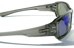 NEW Oakley FIVES Squared Grey Smoke POLARIZED Galaxy Blue Mirror Sunglass 9238