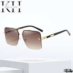 Men’s Sunglasses Designer Square Classic Gold Frame Shades Metal Fashion Hip Hop