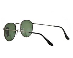 Ray-Ban Sunglasses RB3447 Round Metal Gunmetal Frame Green Classic Lenses 50mm