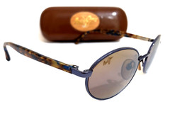 RARE MAUI JIM LATITUDE SUNGLASSES Blue Tortoise Bronze Polarized MJ 166-06