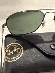 Ray-Ban Caravan Polished Gunmetal / G-15 Green 58 mm Sunglasses RB3136 004 58-15