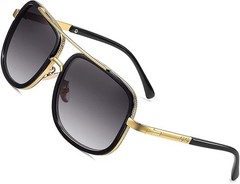Men Women Sunglasses Square Oversized Designer Fashion Style Retro Shades NEW